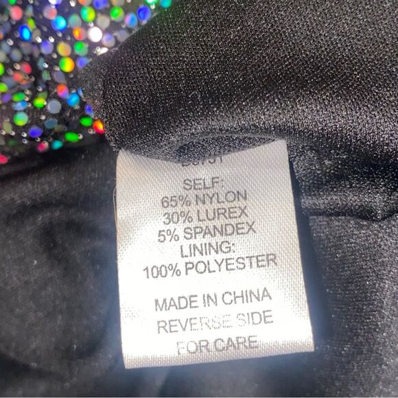 ALEXIA ADMOR Rainbow Sequin Long Sleeve Open Back Dress - Picture 6 of 8